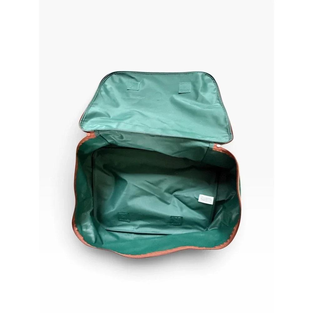 VTG Ralph Lauren Large Travel Shoulder Duffel Bag Classic Green & Brown NEW
